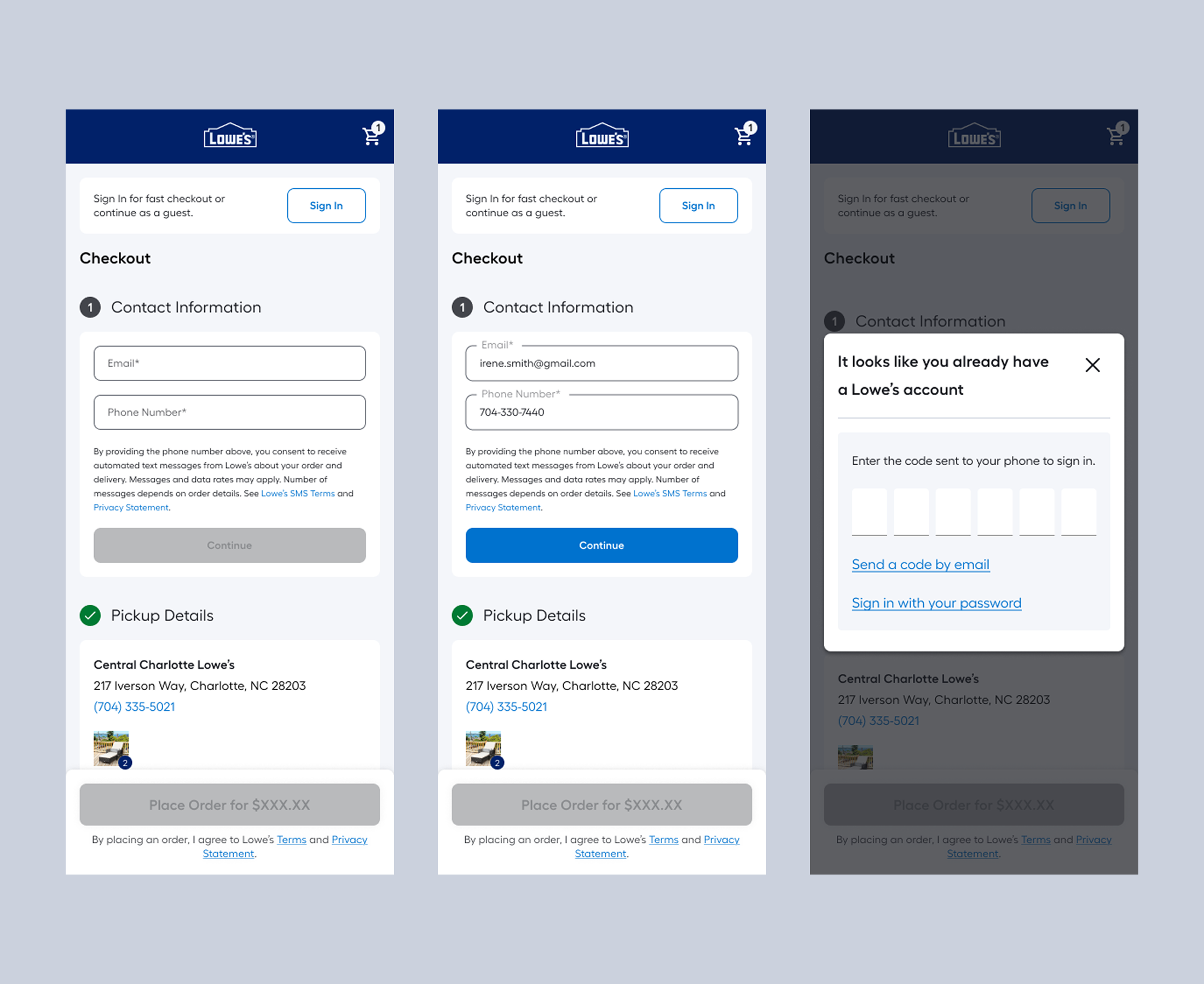Sign-in flow